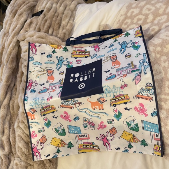 Roller Rabbit Multicolor Illustrated Tote - Picture 2 of 2